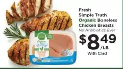 Kroger Simple Truth Organic Boneless Chicken Breasts offer