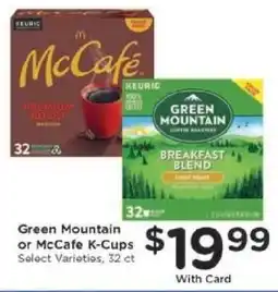 Kroger Green Mountain or McCafé K-Cups offer