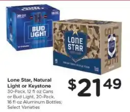 Kroger Lone Star, Natural Light or Keystone offer