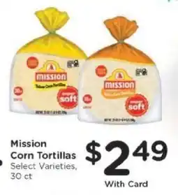 Kroger Mission Corn Tortillas offer