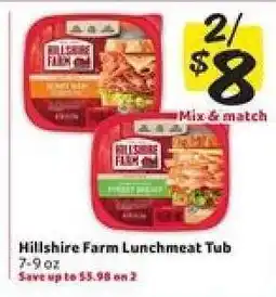 Winn Dixie Hillshire Farm Lunchmeat Tub offer