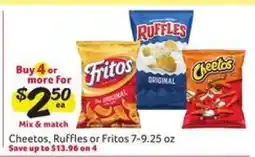 Winn Dixie Cheetos, Ruffles or Fritos offer