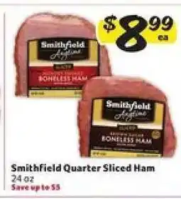 Winn Dixie Smithfield Quarter Sliced Ham offer