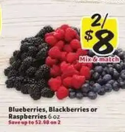 Winn Dixie Blueberries, Blackberries or Raspberries offer