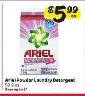 Winn Dixie Ariel Powder Laundry Detergent offer