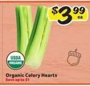 Winn Dixie Organic Celery Hearts offer