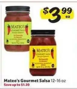 Winn Dixie Mateo's Gourmet Salsa offer