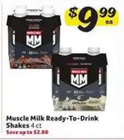 Winn Dixie Muscle Milk Ready to Drink Shakes offer