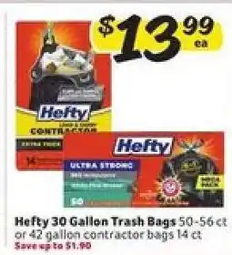 Winn Dixie Hefty 30 Gallon Trash Bags offer