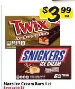 Winn Dixie Mars Ice Cream Bars offer