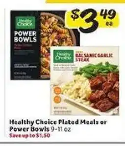 Winn Dixie Healthy Choice Plated Meals or Power Bowls offer