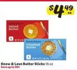 Winn Dixie Know & Love Butter Sticks offer