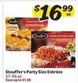 Winn Dixie Stouffer's Party Size Entrees offer