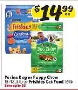 Winn Dixie Purina Dog or Puppy Chow or Friskies Cat Food offer