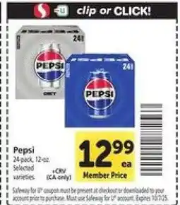Safeway Pepsi offer