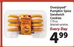 Safeway Overjoyed Pumpkin Spice Sandwich Cookies offer