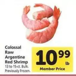 Safeway Colossal Raw Argentine Red Shrimp offer