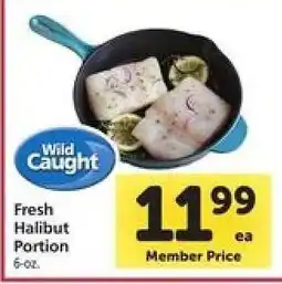 Safeway Fresh Halibut Portion offer