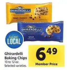 Safeway Ghirardelli Baking Chips offer