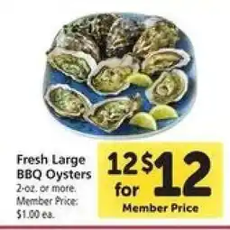 Safeway Fresh Large BBQ Oysters offer