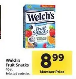Safeway Welch's Fruit Snacks offer