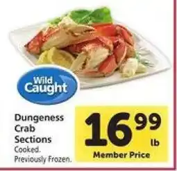 Safeway Dungeness Crab Sections offer