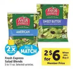 Safeway Fresh Express Salad Blends offer