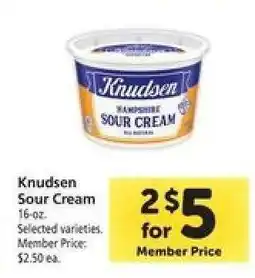 Safeway Knudsen Sour Cream offer