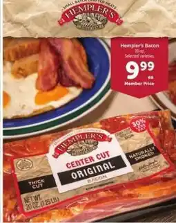 Safeway Hempler's Bacon offer