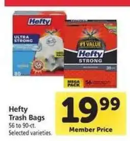 Safeway Hefty Trash Bags offer