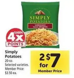 Safeway Simply Potatoes offer