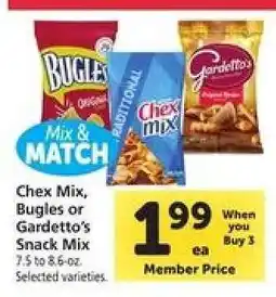 Safeway Chex Mix, Bugles or Gardetto's Snack Mix offer