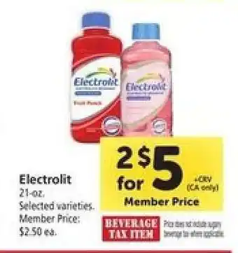 Safeway Electrolit offer