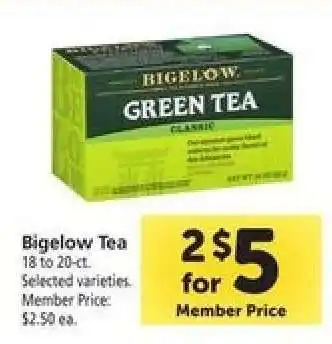 Safeway Bigelow Tea offer