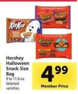 Safeway Hershey Halloween Snack Size Bag offer