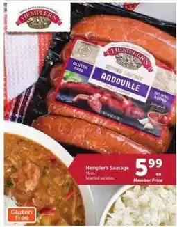 Safeway Hempler's Sausage offer