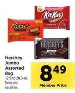 Safeway Hershey Jumbo Assorted Bag offer