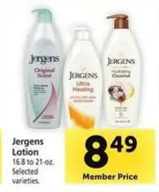 Safeway Jergens Lotion offer