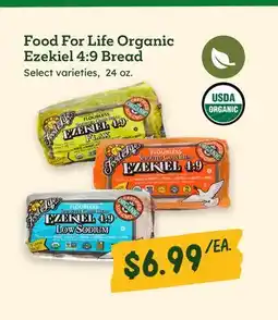 Sprouts Farmers Market Food For Life Organic Ezekiel 4: 9 Bread offer