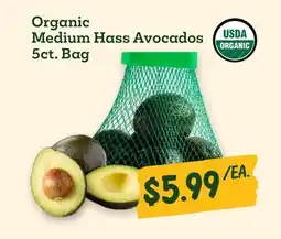 Sprouts Farmers Market Organic Medium Hass Avocados offer