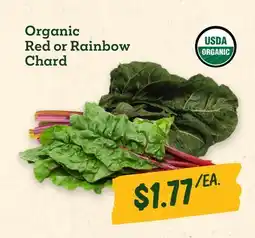 Sprouts Farmers Market Organic Red or Rainbow Chard offer
