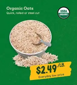 Sprouts Farmers Market Organic Oats offer
