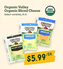 Sprouts Farmers Market Organic Valley Organic Sliced Cheese offer