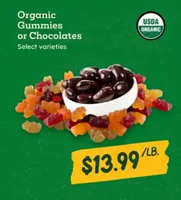Sprouts Farmers Market Organic Gummies or Chocolates offer