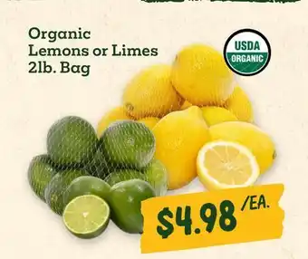 Sprouts Farmers Market Organic Lemons or Limes offer