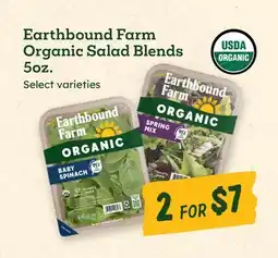 Sprouts Farmers Market Earthbound Farm Organic Salad Blends offer