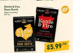 Sprouts Farmers Market Kettle & Fire Bone Broth offer