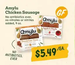 Sprouts Farmers Market Amylu Chicken Sausage offer