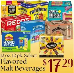 Ridley's Family Markets Flavored Malt Beverages offer