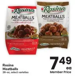 Albertsons Rosina Meatballs offer